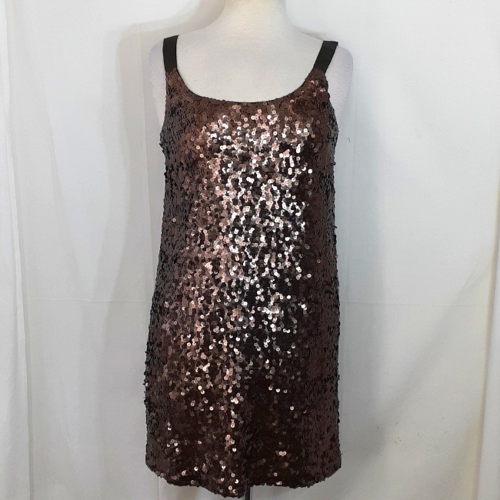 Theory sequined Brown cocktail dress size small